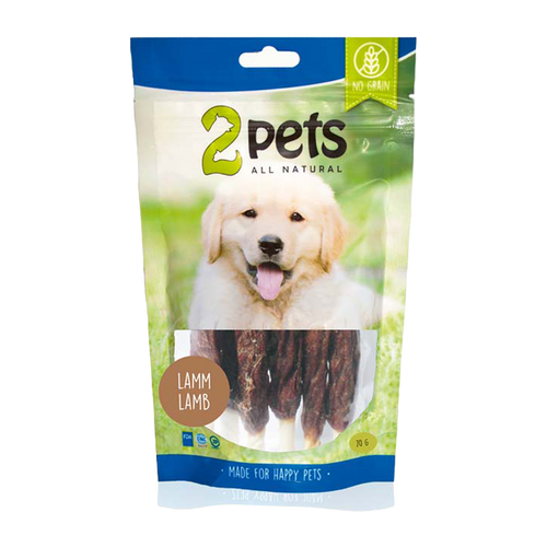 2PETS Tyggepinne M Lam - 12 CM - 6-PAKNING