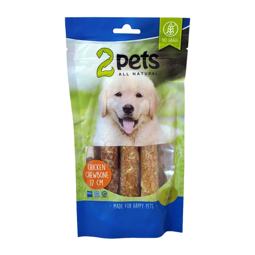 2PETS Tyggerull M Kyllingfilet - 17 CM - 3-pakning