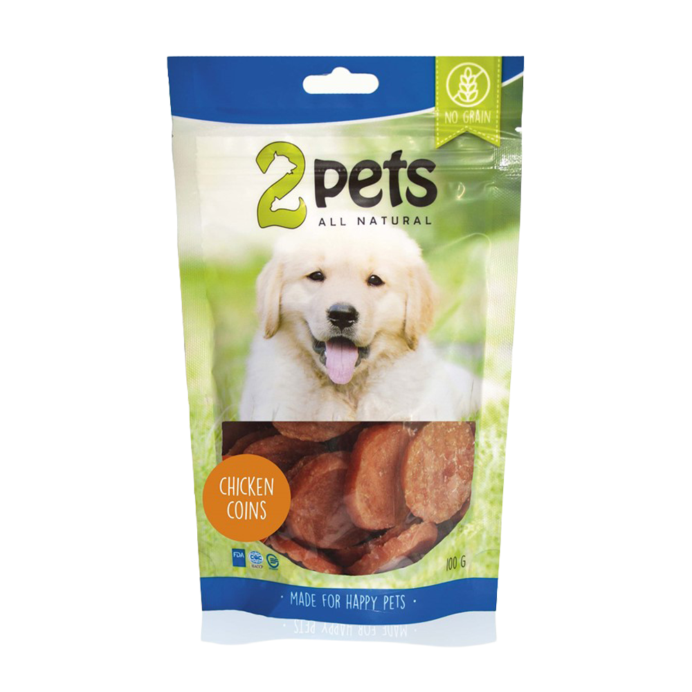 2PETS Dogsnack Kyllingmynter - 100 G