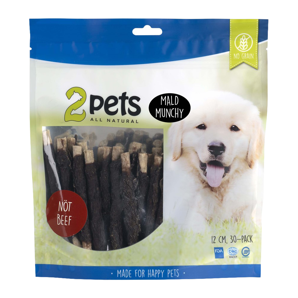 2PETS Tyggepinne Kjøttdeig - 12 CM - 30-pakning
