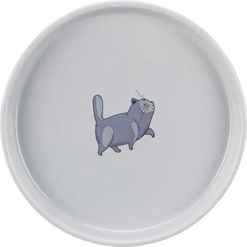 Skål Fat Cat lav/bred keramikk - 0,6 l