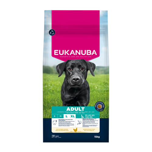 Euk Hund Voksen Stor - 15 KG