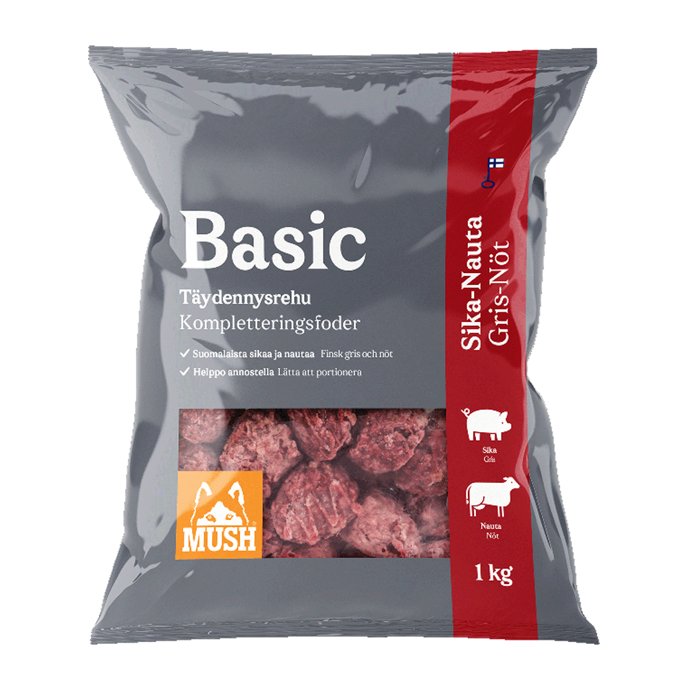 Mush Basic® Svinekjøtt - Storfekjøtt - 1 KG