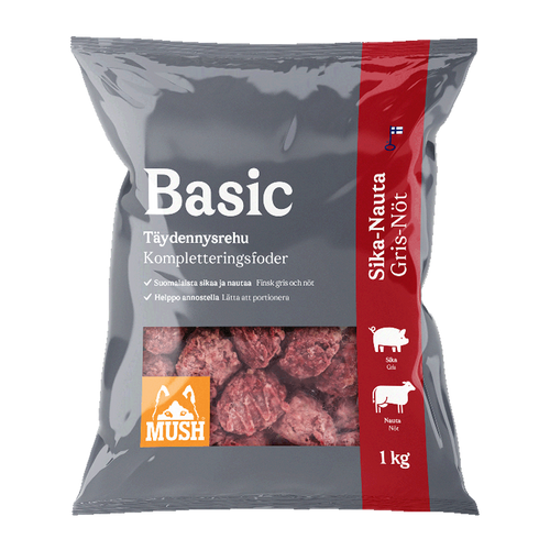 Mush Basic® Svinekjøtt - Storfekjøtt - 1 KG