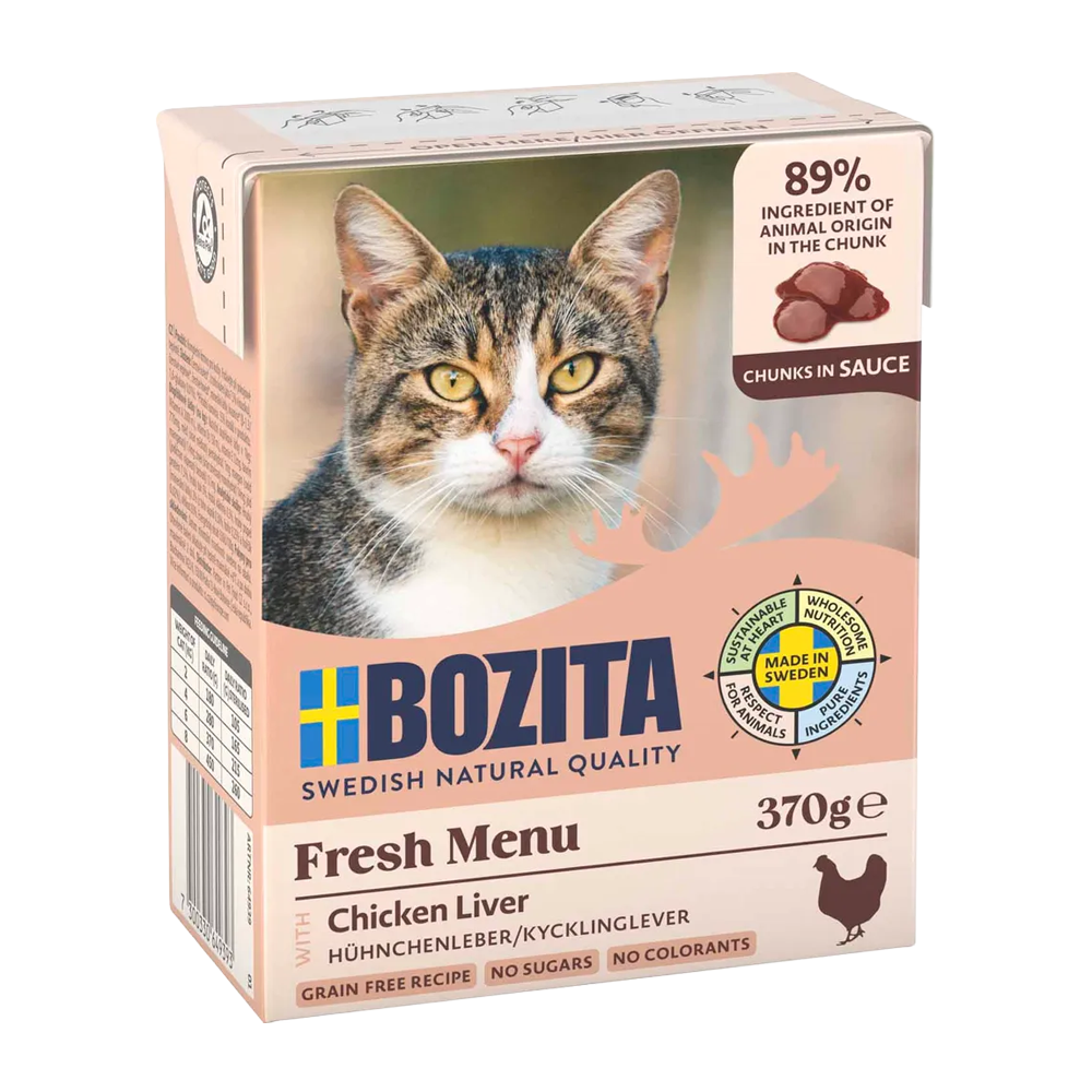 Bozita C Kyllinglever i saus - 6x370 g