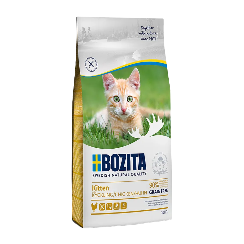 Bozita Kitten Kornfri Kylling - 10 KG