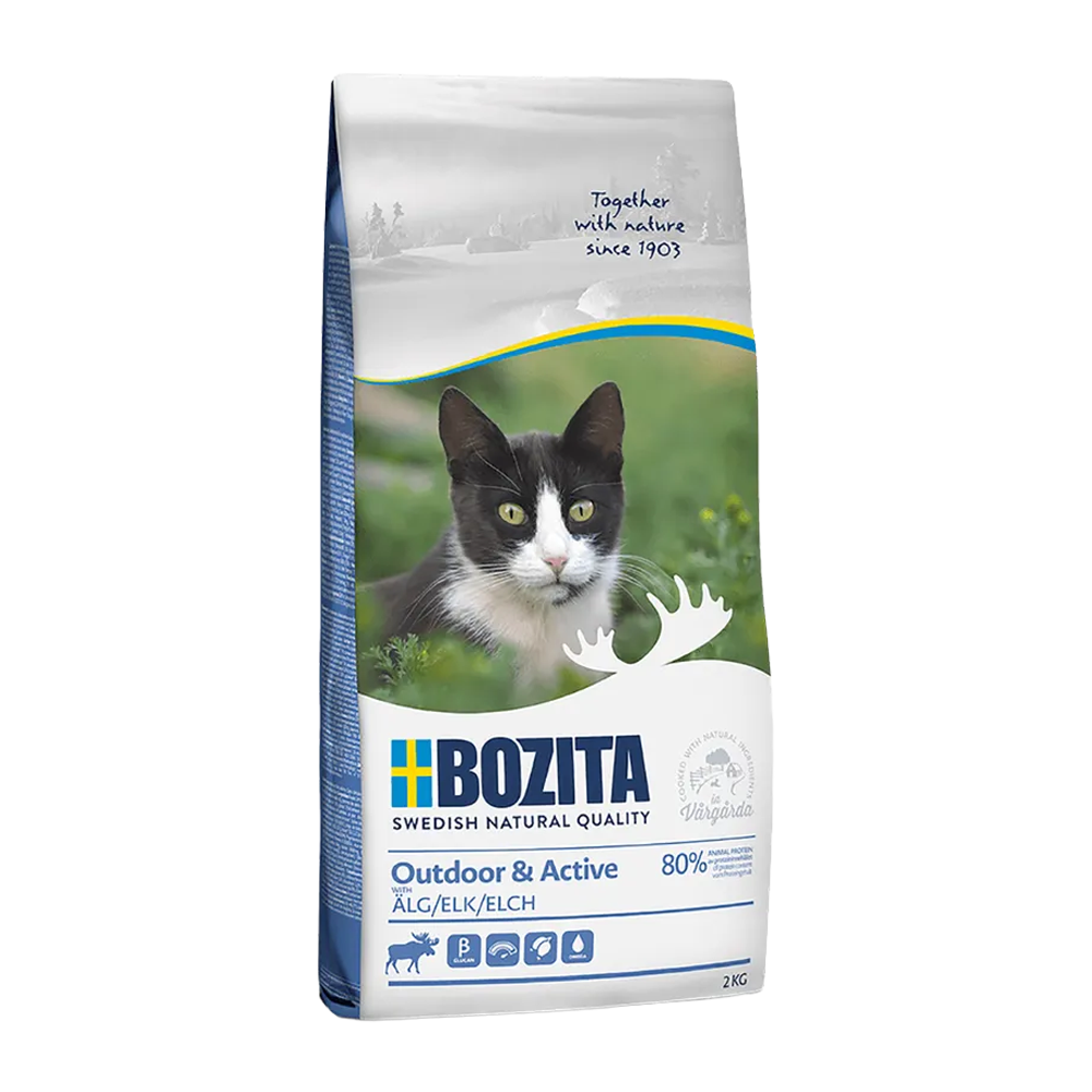 Bozita Utendørs & Aktiv Elg - 2 KG