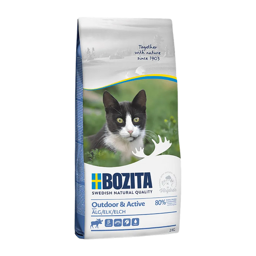 Bozita Utendørs & Aktiv Elg - 2 KG
