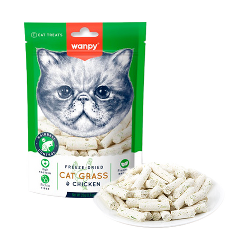 Wanpy Cat frysetørket kattegress - 20 g