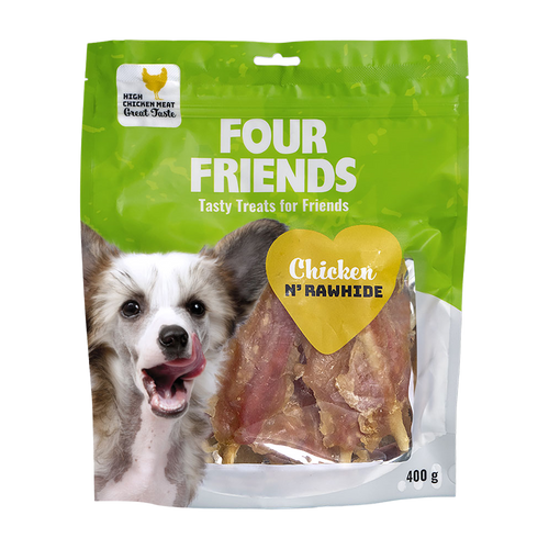 FourFriends Kylling og råhud - 400 g
