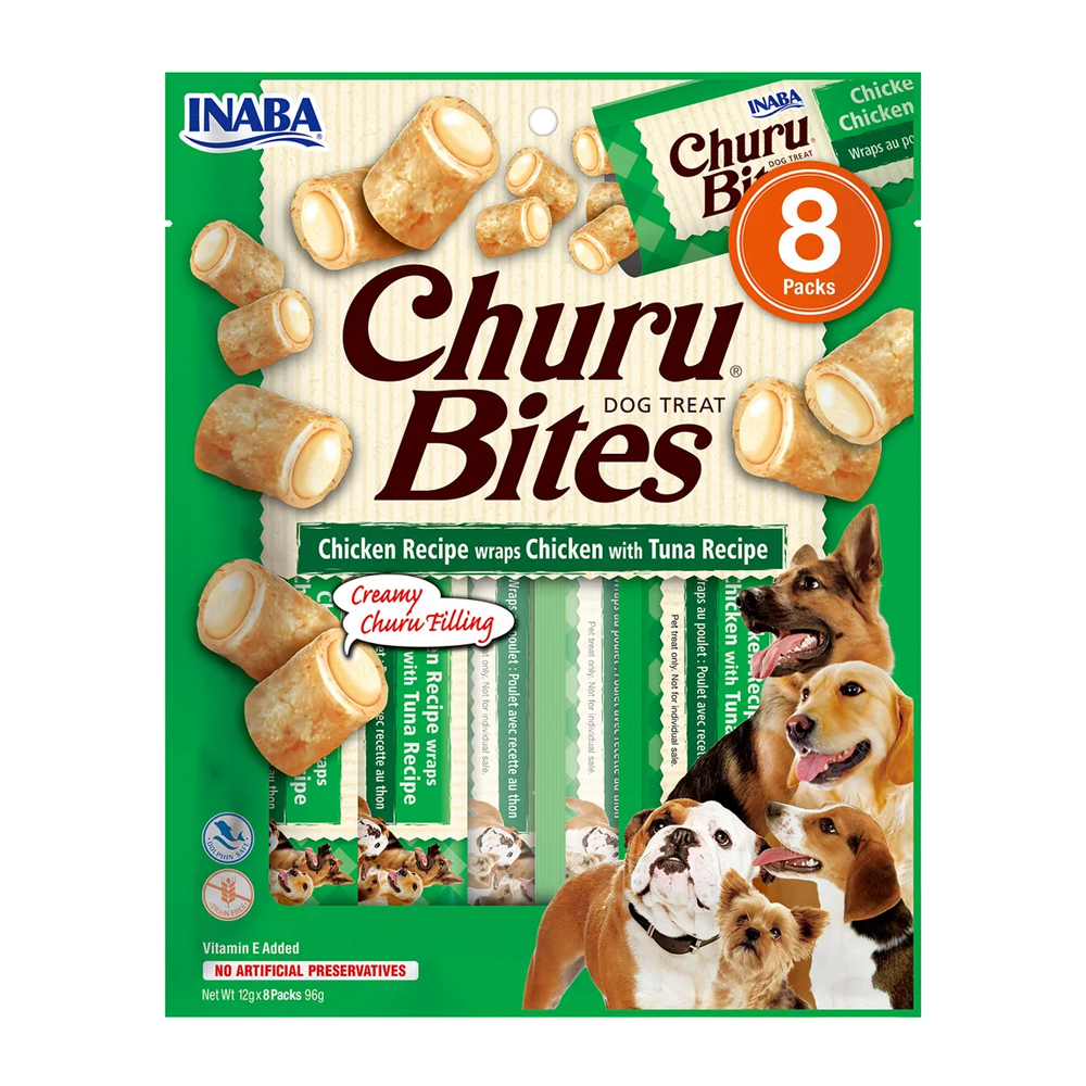 Churu Dog Bites Kyllingwraps med tunfisk - 8 stk