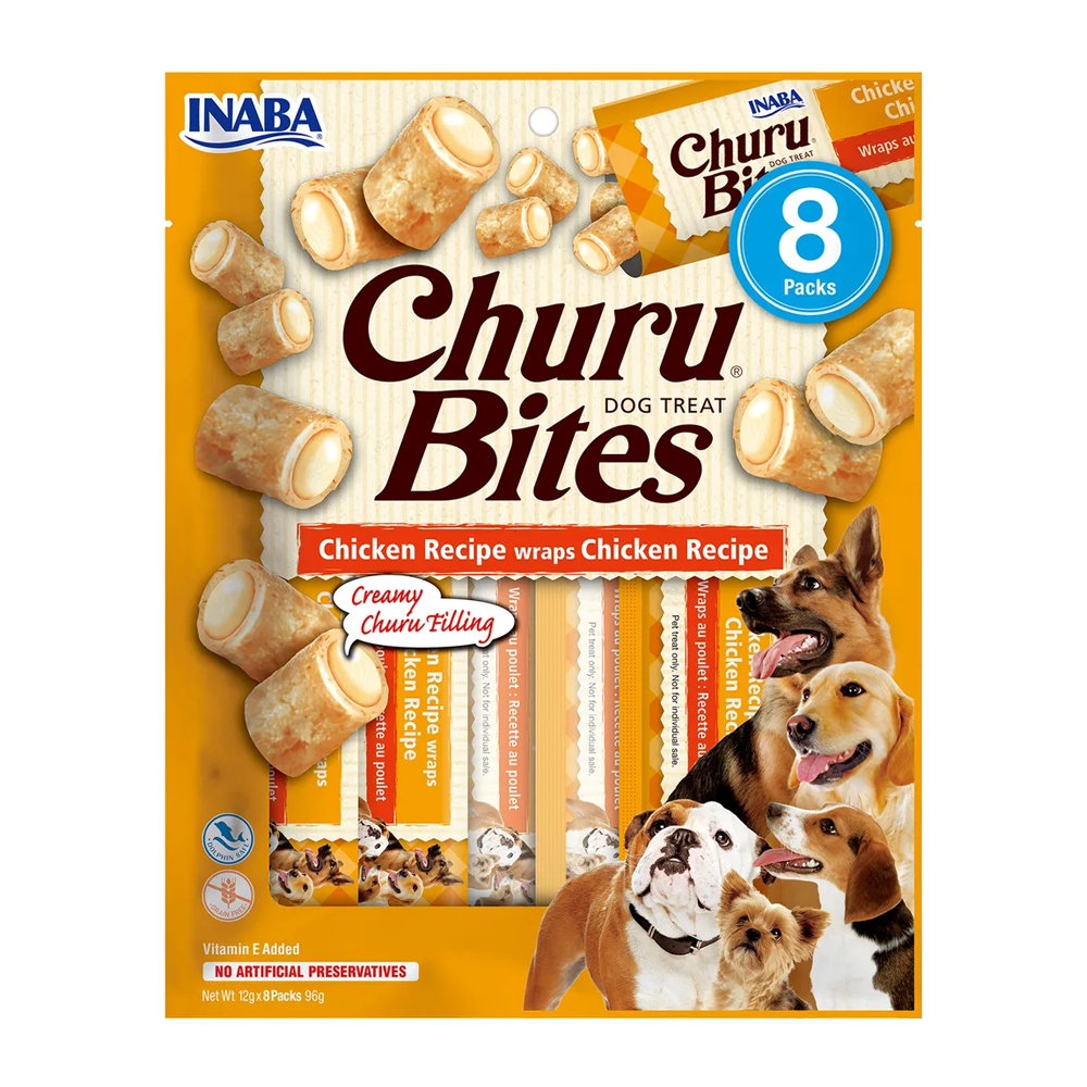 Churu Dog Bites Kyllingwraps - 8 stk