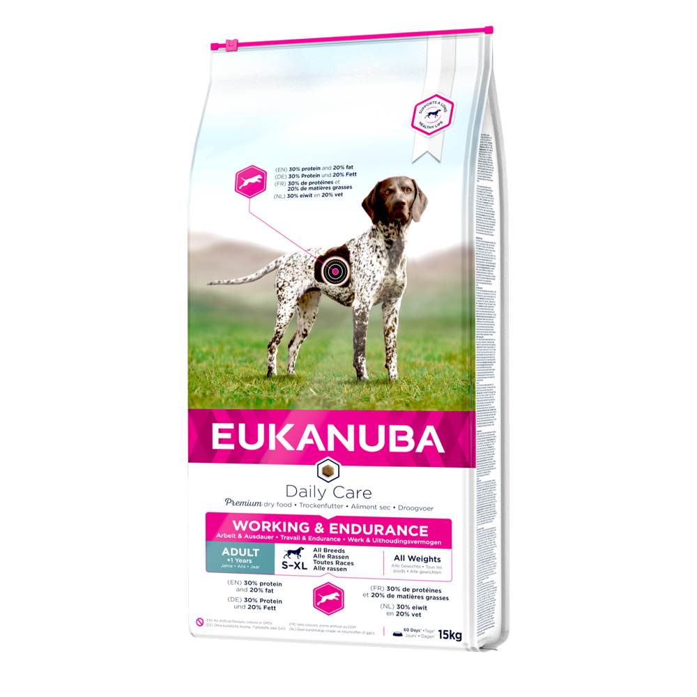 Euk Hundepleie Daglig Arbeidsfôr - 15 KG