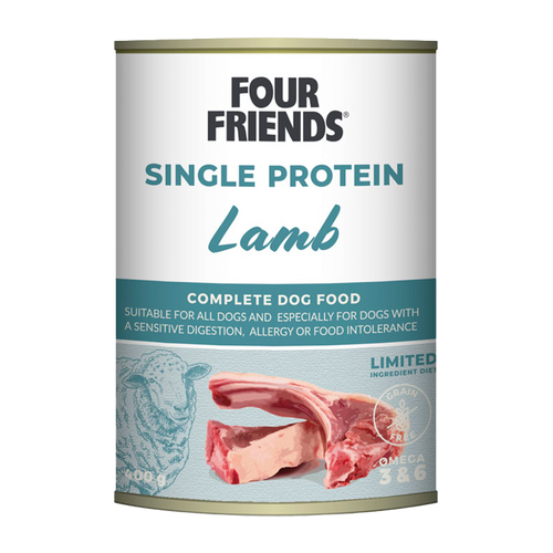 FourFriends Hunde- og Lammefôr på boks - 400 g