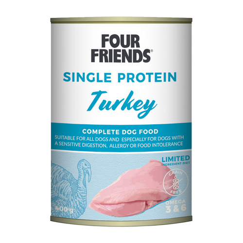 FourFriends kalkunmat til hund - 400 g