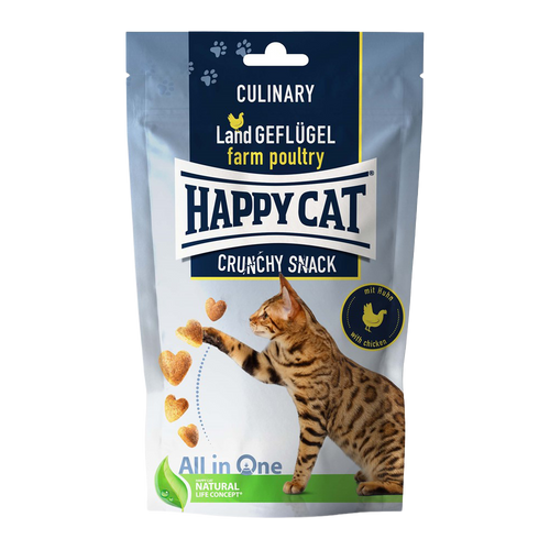 Happy Cat Crunchy Snack Fugl/Gulrøtter - 70 G