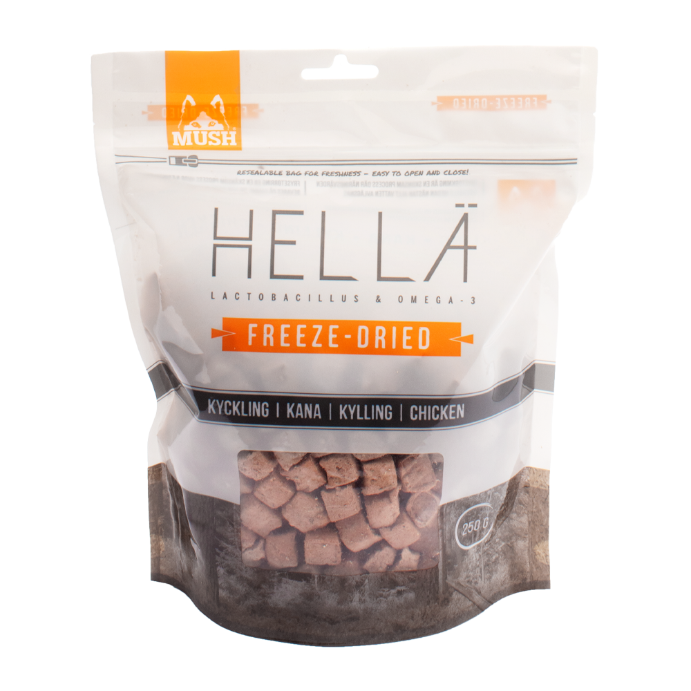 Mush Hellä Freeze - Tørket kylling - 250 G