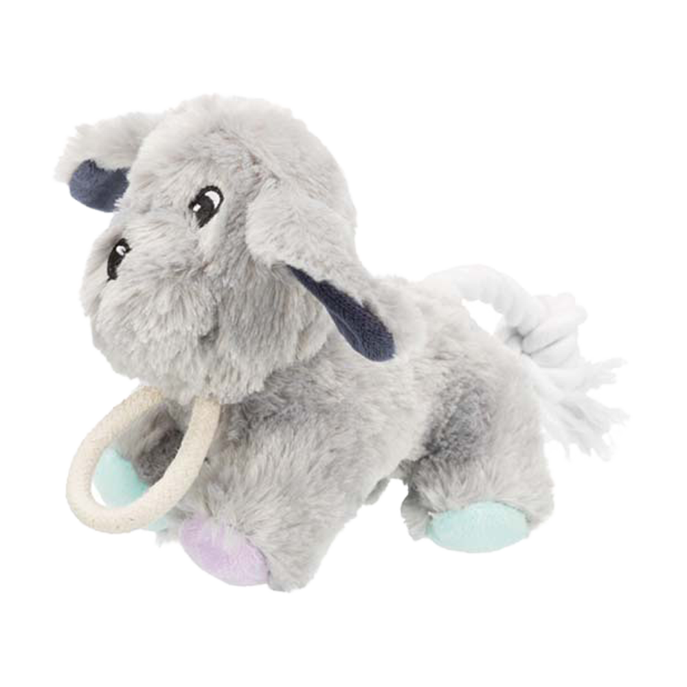 Juniorhund med tau-plysj - 24 CM