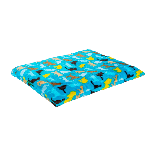 Juunik Madrass Blå/Katter M - 70x45 CM
