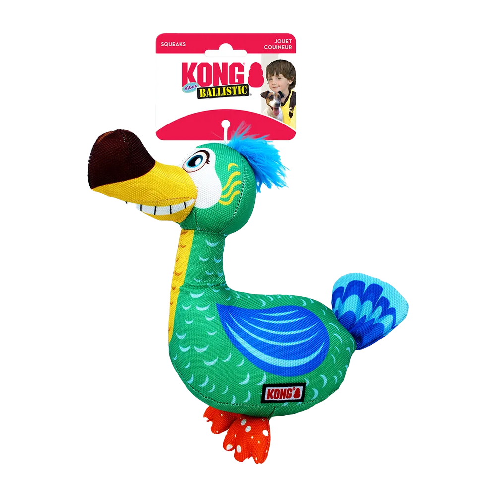 Kong Ballistic Vibes Fugler Mix med L - 25,5x11x32,5 CM
