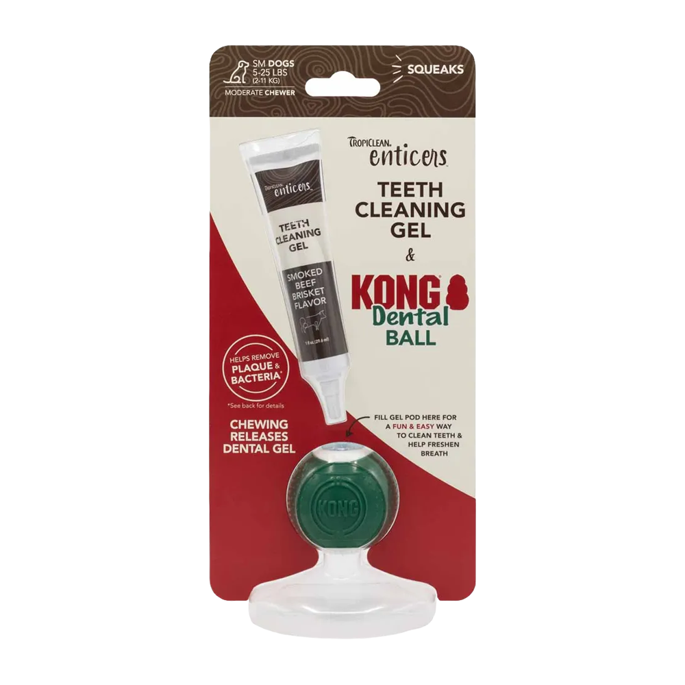 Kong/Tropiclean Denta Ball S for hunder 2–11 kg