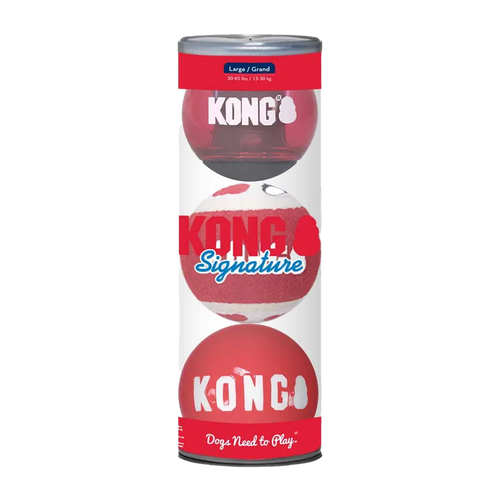 Kong Signature Balls 3-pakning Stor Mix Ø - 8,2 CM