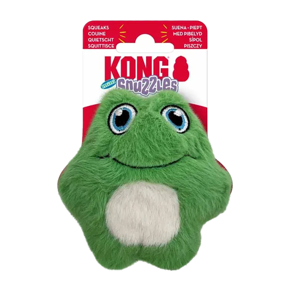 Kong Snuzzles Mini Frosk Xs - 10x10x4,5 cm