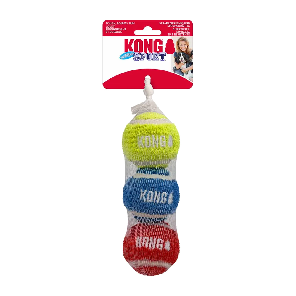 Kong Sport Softies Ball M 3-pakning Mix Ø - 6,5 CM