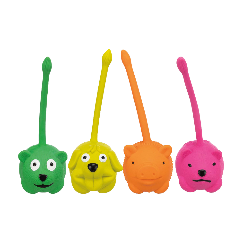 Lateksdyr med hale Ö - 6 CM