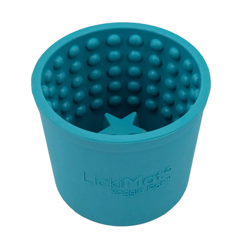Hundeskål Lickimat Yoggie Pot - Lyseblå