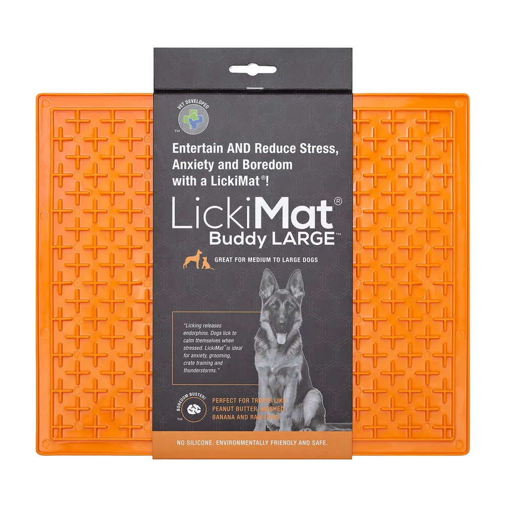 Hundeskål Lickimat Buddy Xl Oransje - 30,5x25,5 CM
