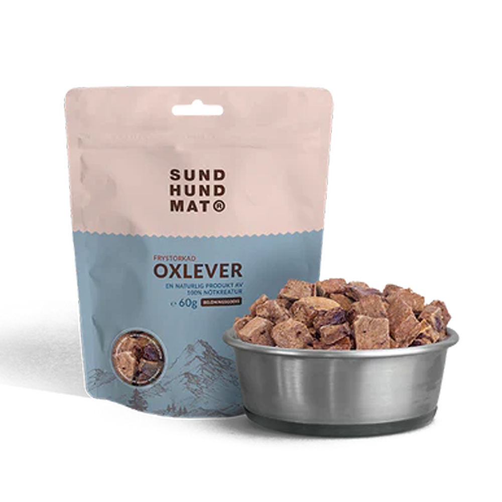 Frysetørket okselever - 60 g