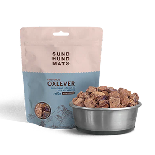Frysetørket okselever - 60 g