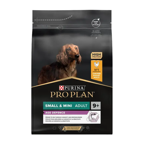 Pro Plan Small & Mini Voksen 9+ - Aldersforsvar - 4x3 kg