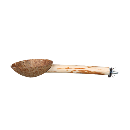 Sittpinne med Foderkopp Bambu/kokos - 25 Cm | Endast 119 kr! - Zoogiganten