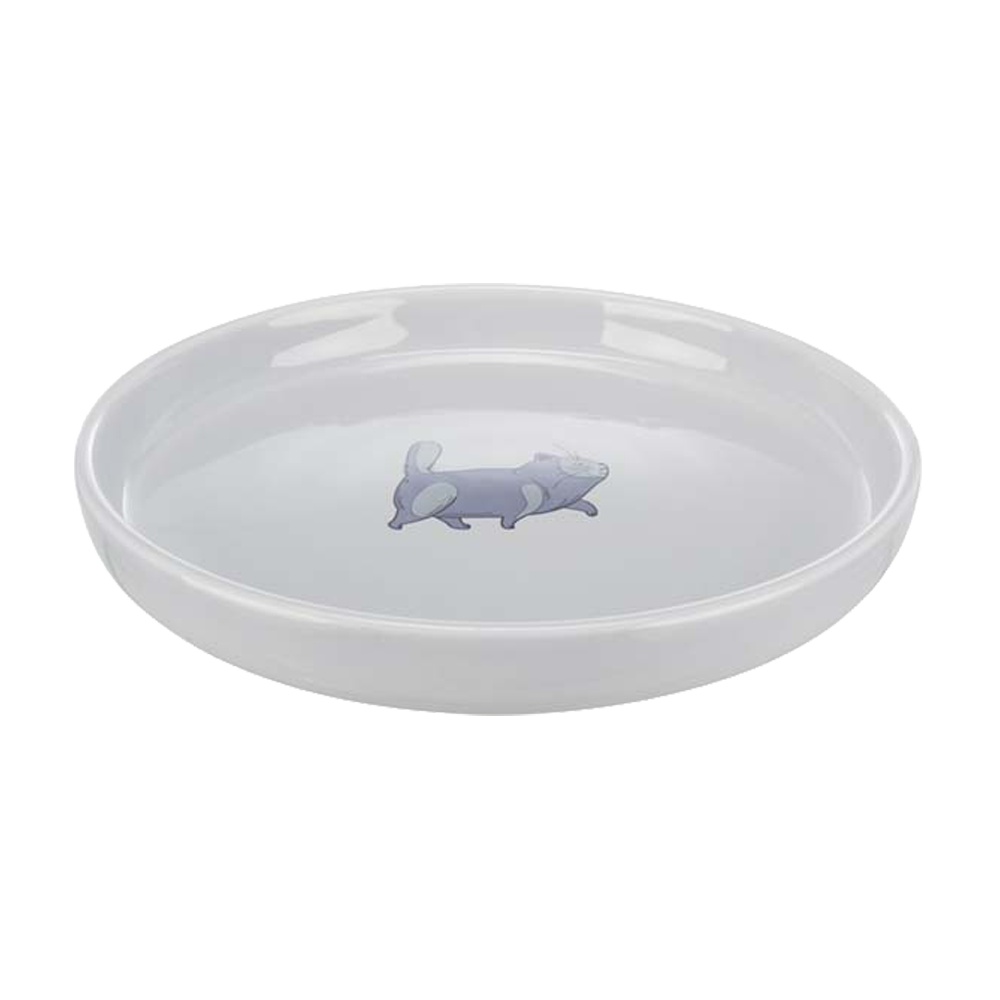Skål Fat Cat lav/bred keramikk - 0,6 l