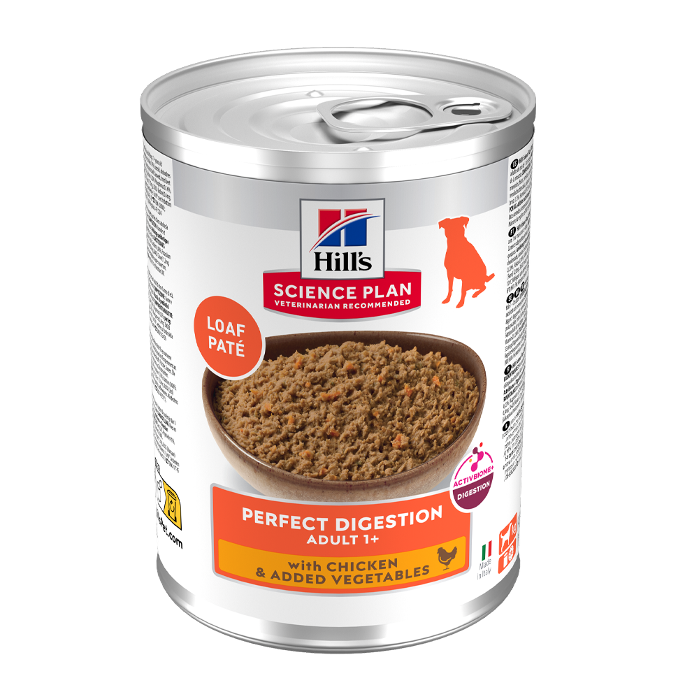Science Plan Canine Adult Perfect Digestion med kylling - 12x363 g