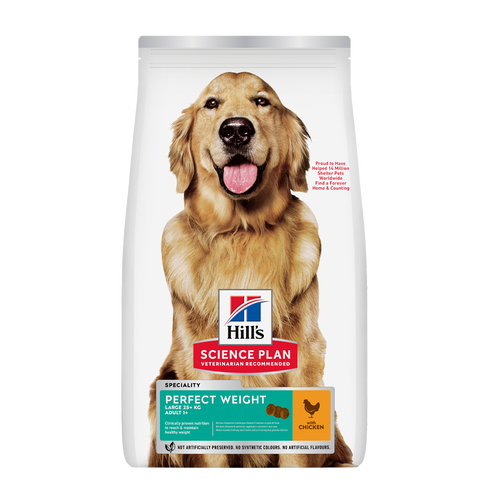 Science Plan Canine Adult Perfect Weight Large Breed Kylling - 12 kg