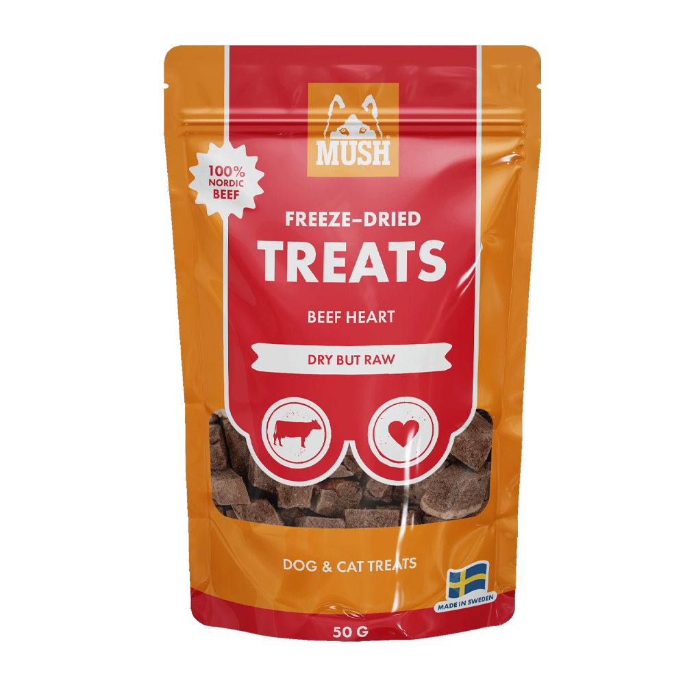 Hjertemos av oksekjøtt - 50 g