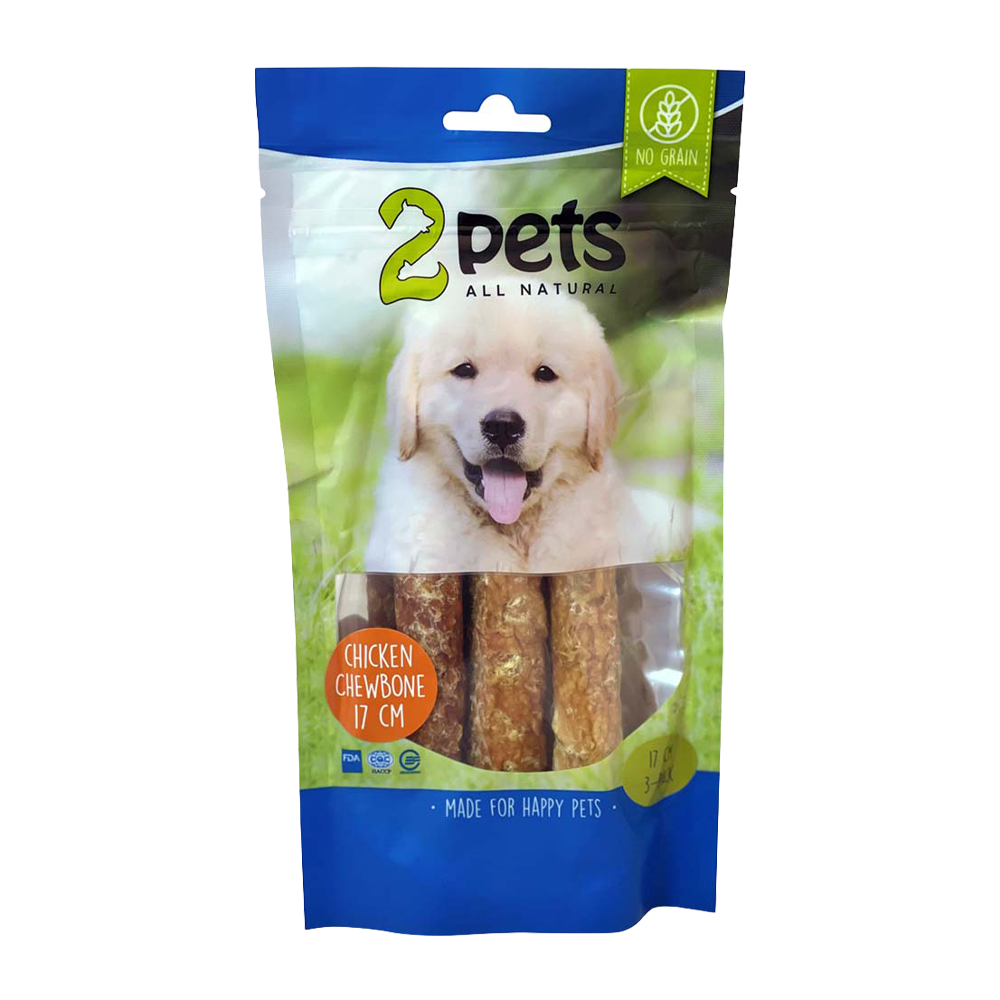 2PETS Tyggerull M Kyllingfilet - 17 CM - 3-pakning
