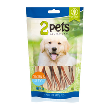 2PETS Hundesnack Kylling- og fisketwist - 100 g