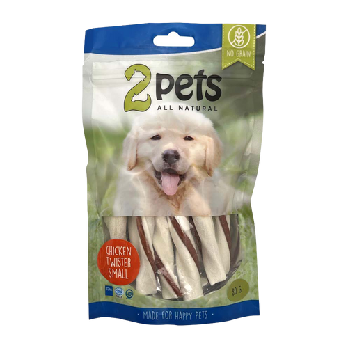 2PETS Chew Twister M Kyllingfilet Liten - 80 G