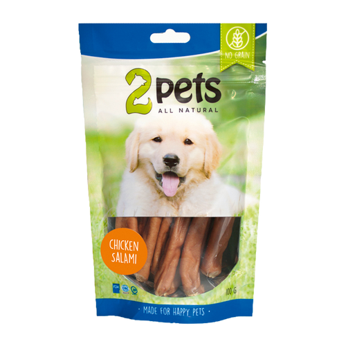 2PETS Hundesalami Kylling - 100 G