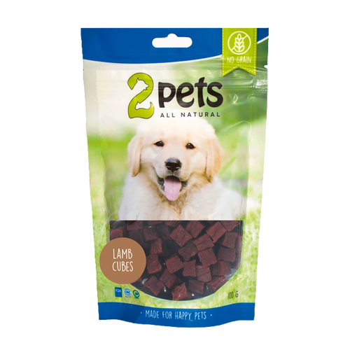 2PETS Dogsnack Lammekjøttbiter - 100 G