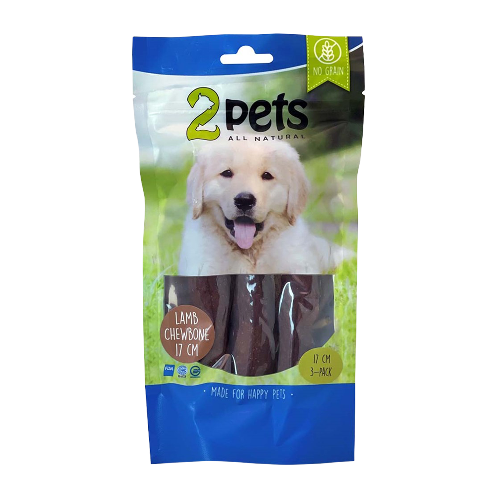 2PETS Tyggerull M Lam - 17 CM - 3-pakning