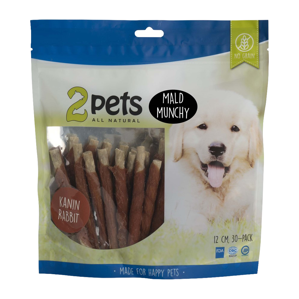 2PETS Tyggepinner til Kanin - 12 CM - 30-pakning