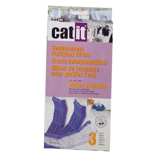 Kullfilter til Catit vannfontene - 3 stk.