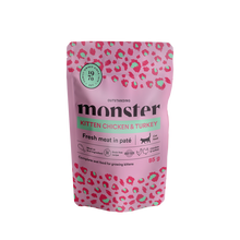 Monster Cat Pouches Kitten Ch/Turk 85 g (8-pakning)