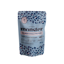 Monster kattposer voksen laks 85 g (8-pakning)