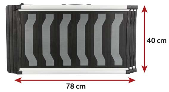 Ramp Petwalk, teleskopisk i aluminium - 40x78-175 cm
